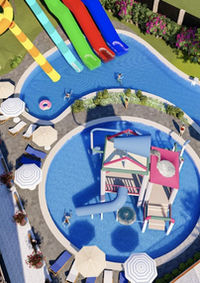 Piscina scivoli bilocale in vendita a Port Ghalib - Cascata Aqua Park