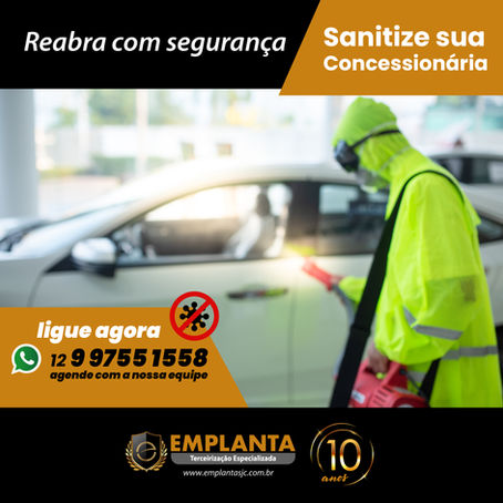 Reabra com segurança - Sanitize sua Concessionária 🚫🦠
