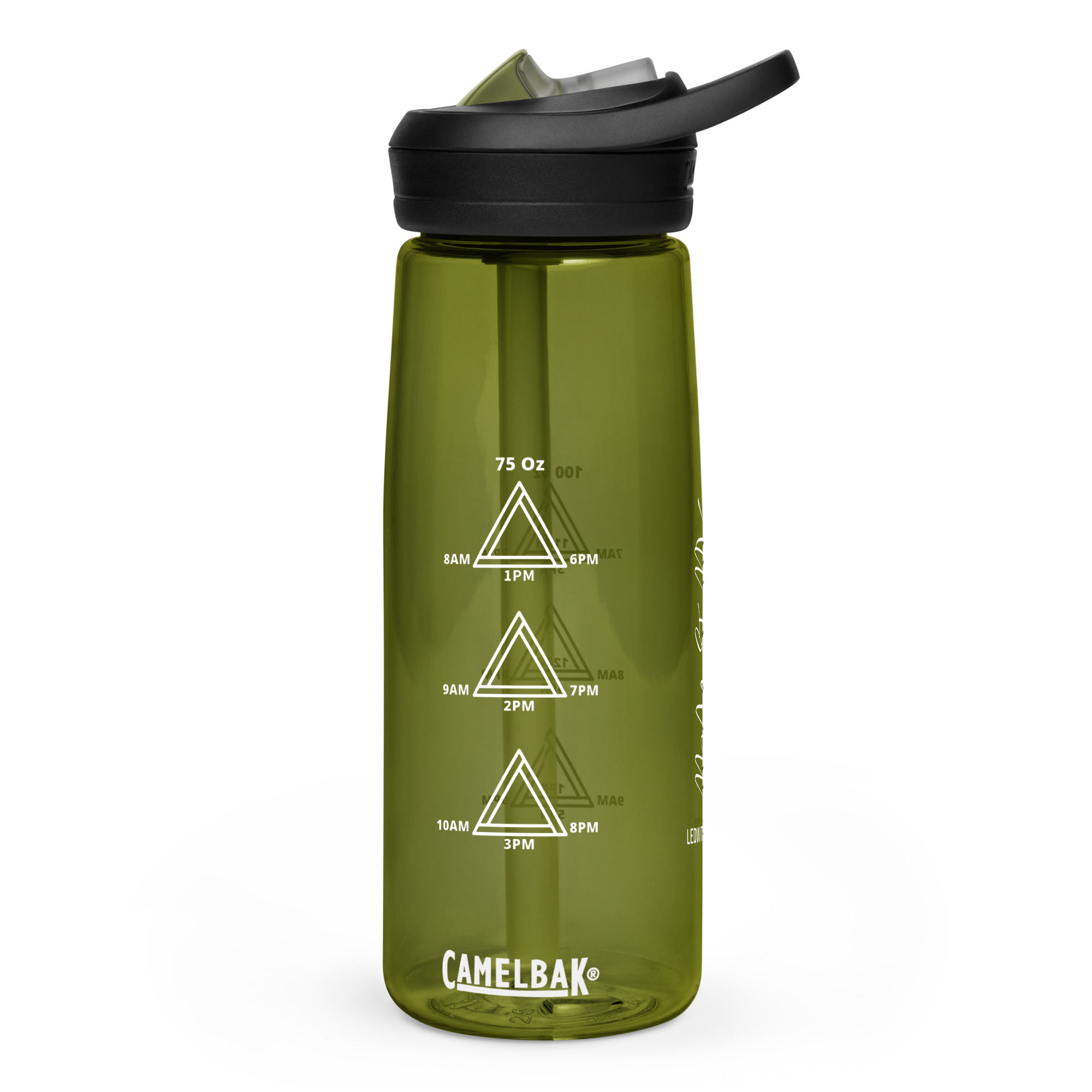 Sports Water Bottle with Time Grid