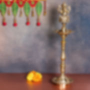 Brass  Ganesh Oil Lamp