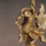 Thumbnail: Brass Hanging Annam Lamp