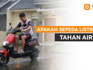 apakah sepeda listrik tahan air?