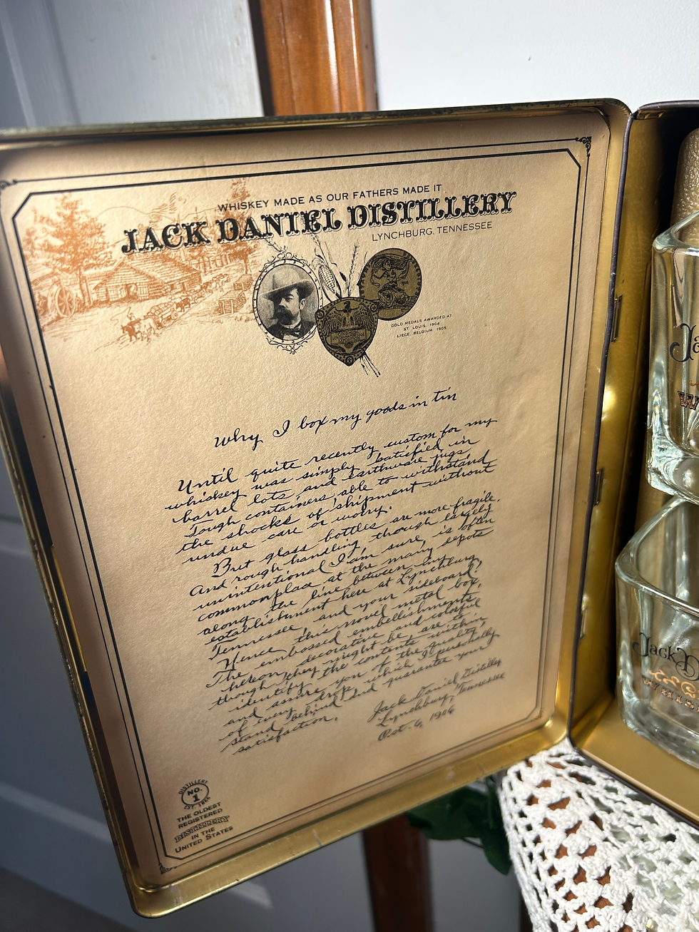 Thumbnail: Vintage Jack Daniel’s Decanter and Rocks Glass Set