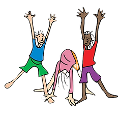 Drawing active children