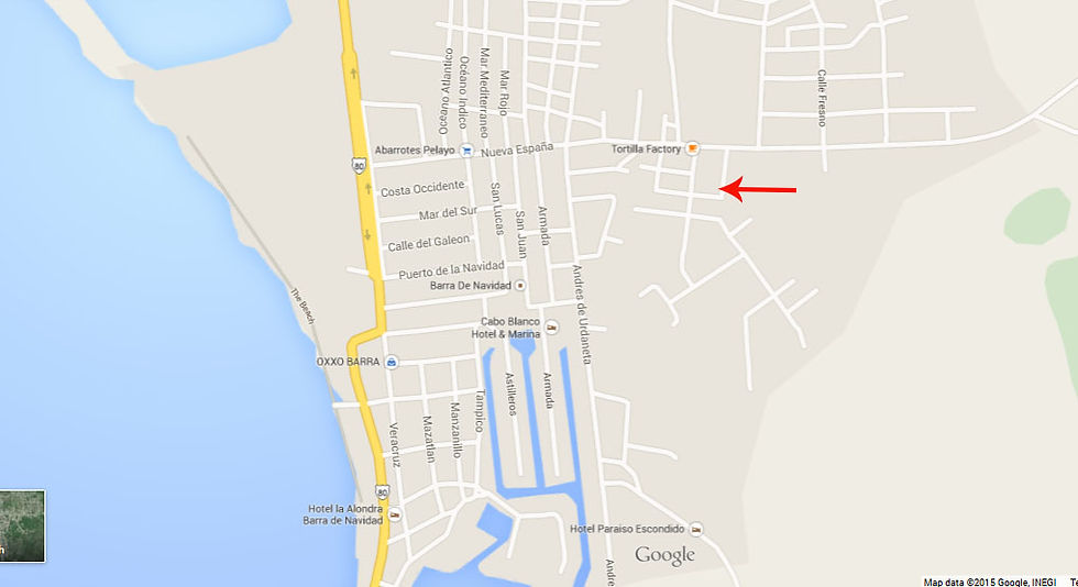 Location of Casa Carlos