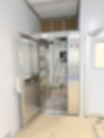 Stainless steel air shower system installation for บริการ