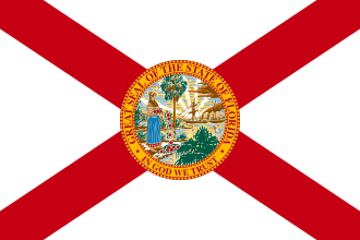 The official flag of the State of Florida