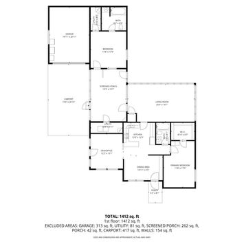 Floor plan of 110 Shaffer Avenue Crescent City, FL 32112