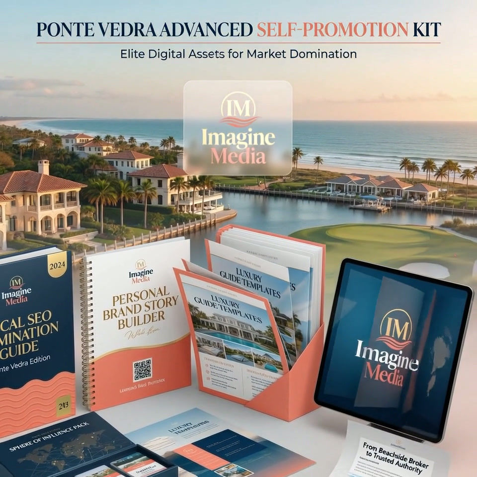 Ponte Vedra Advanced Self-Promotion Kit video with Local SEO Guide, personal brand story builder, and AI prompt library.