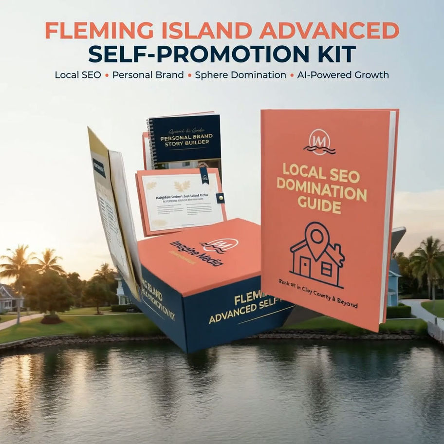 Fleming Island Advanced Self-Promotion Kit video with Local SEO Guide, sphere of influence pack, and AI prompt library.