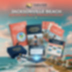 Product mockup of the Jacksonville Beach Advanced Self-Promotion Kit displaying advanced tools for oceanfront and beach-block