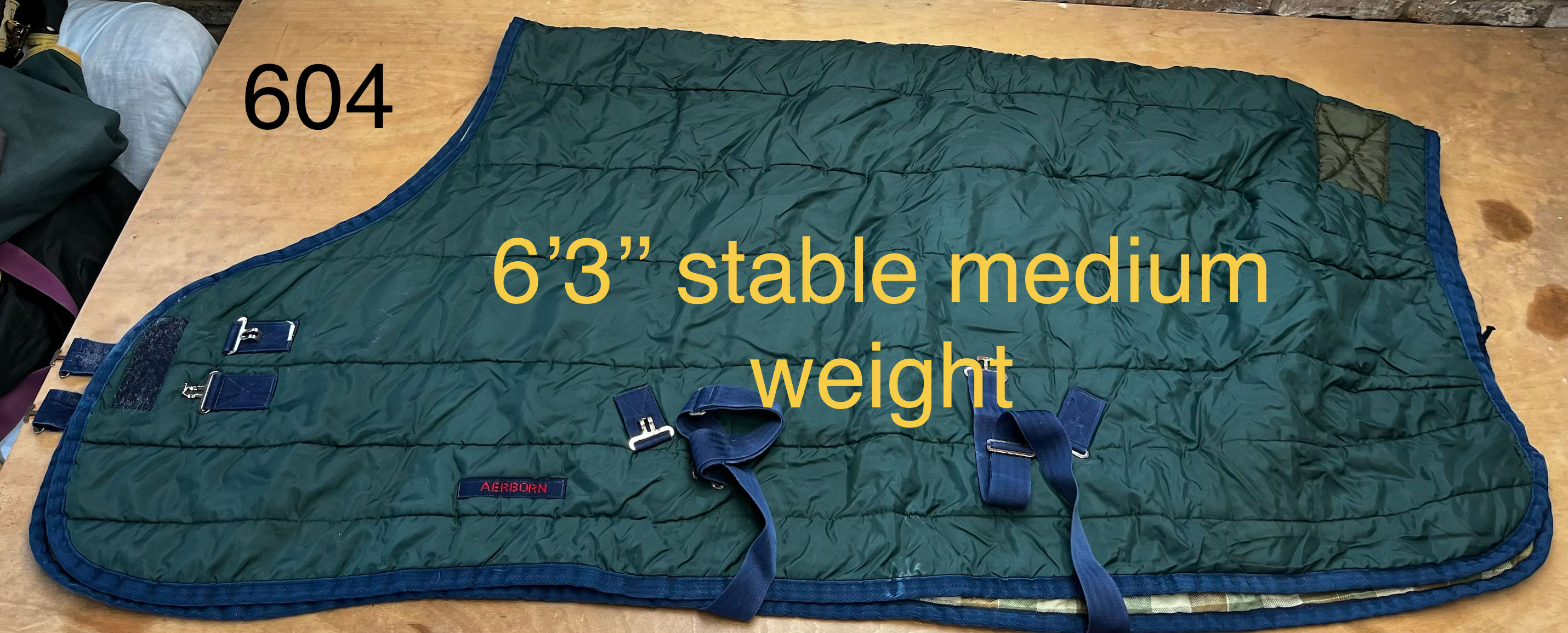 6’3’’ green medium Aerborn weight stable rug 