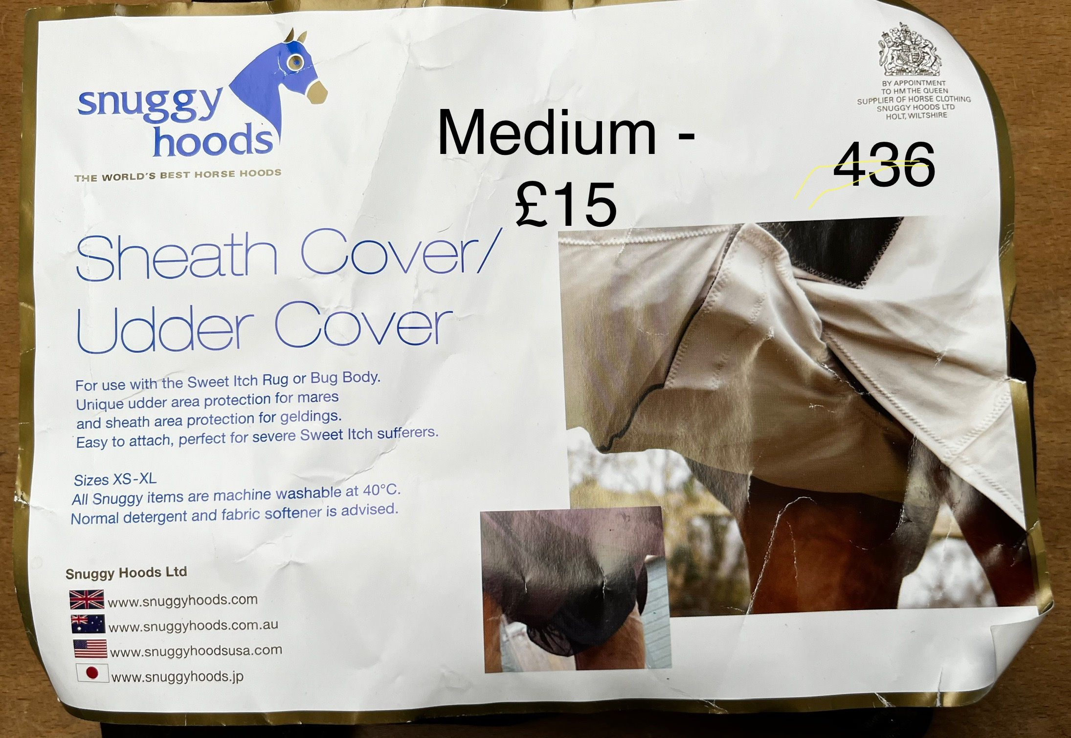 New Snuggly hoods medium sweet itch rug sheath cover 