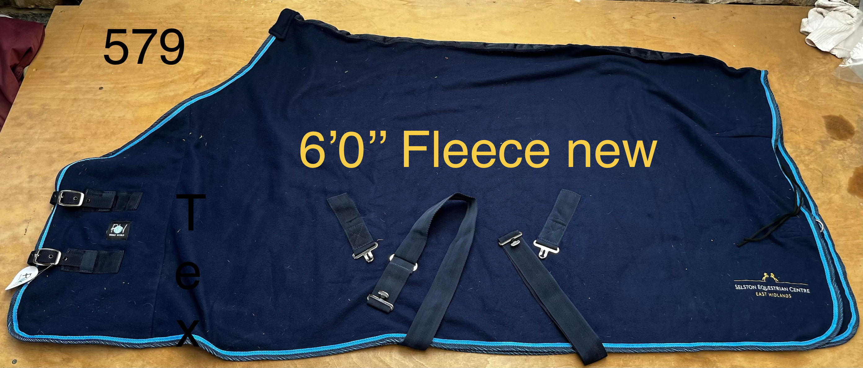 New 6’0’’ navy fleece 