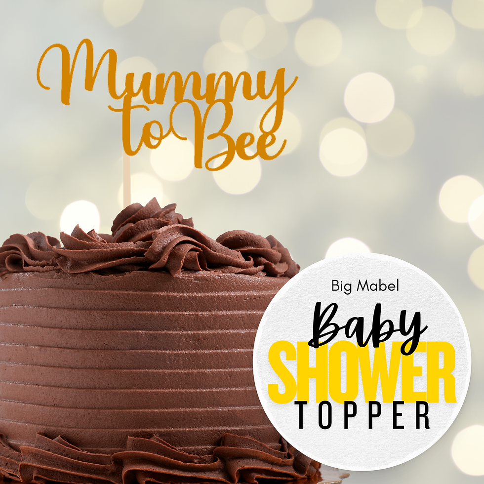Thumbnail: Mummy to Bee Baby Shower Cake Topper