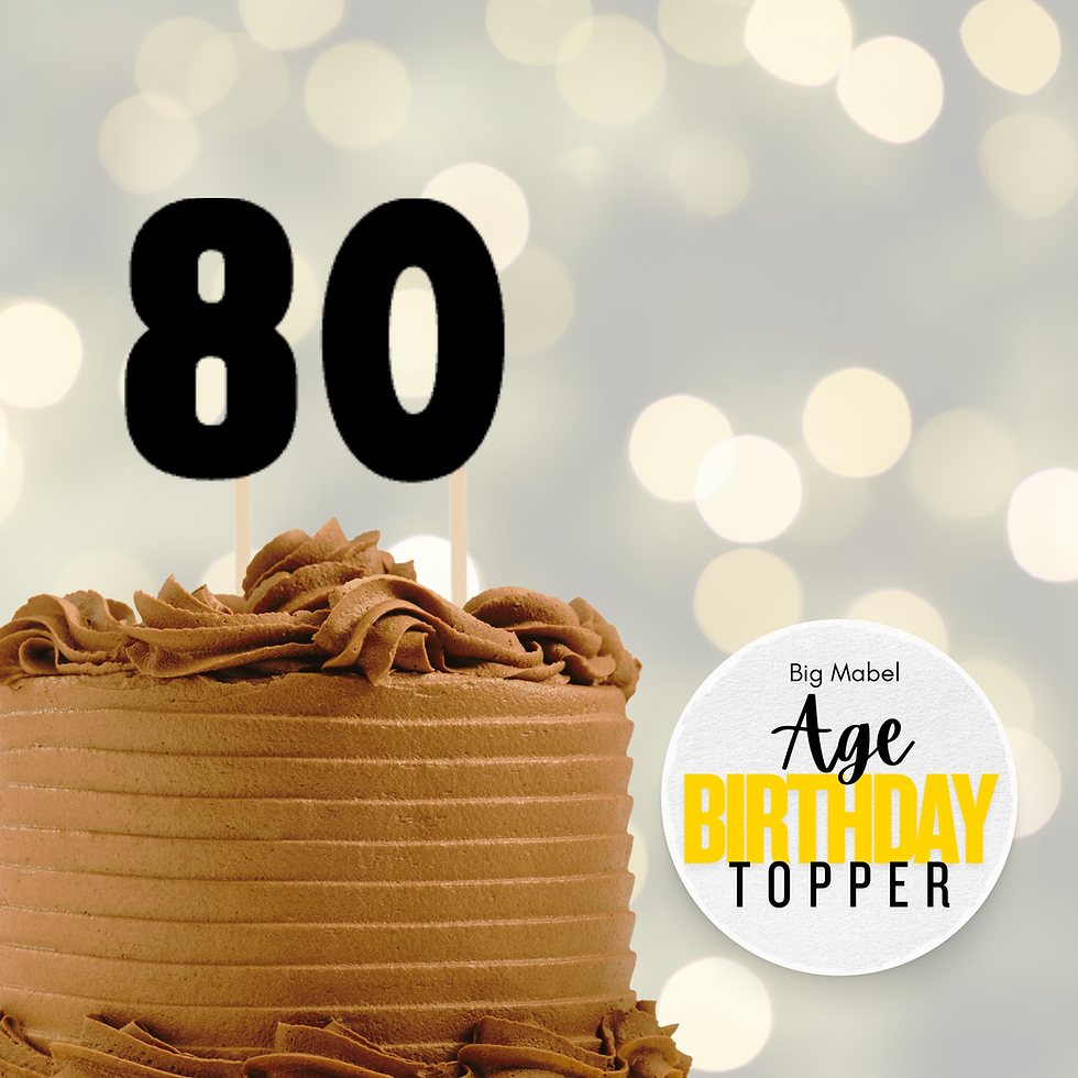 Thumbnail: Age/Number Toppers (Individual Letters): Various Designs
