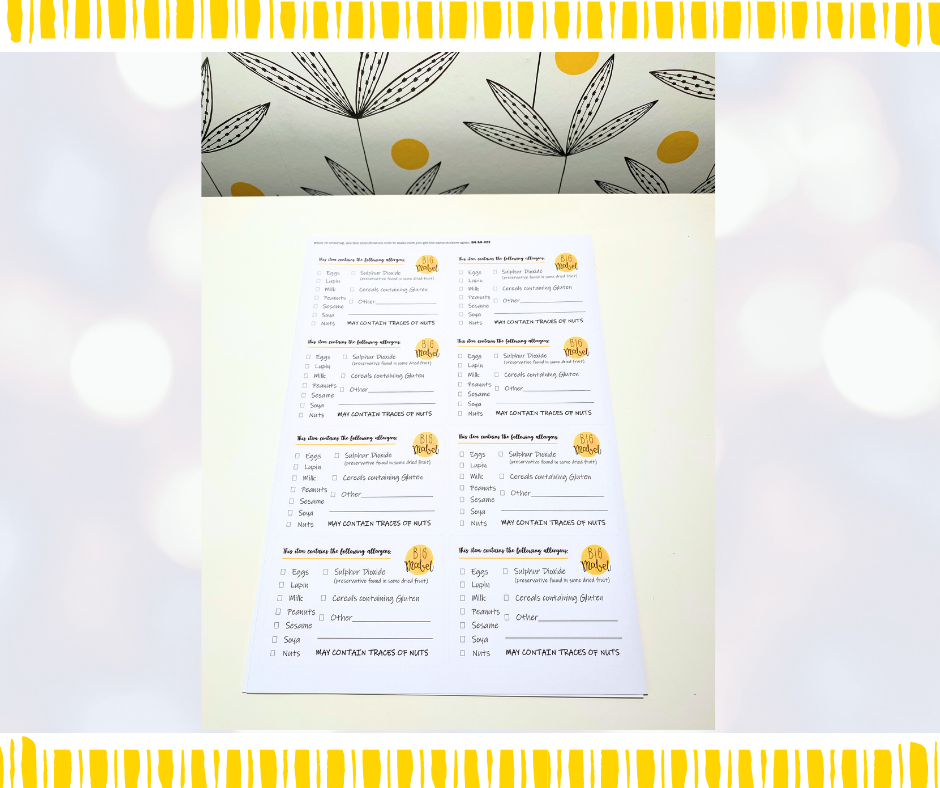 Thumbnail: Allergen labels: large 'baker's' version