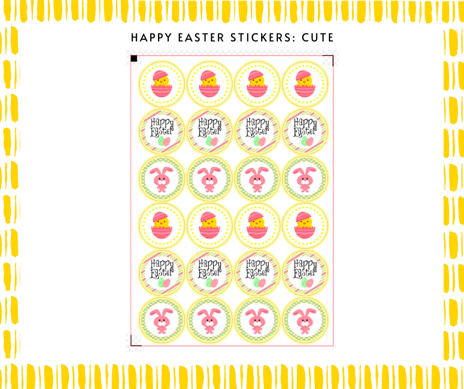 Thumbnail: Happy Easter Stickers: Cute