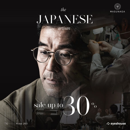 พบกับแว่น MASUNAGA 'The Japanese Artisan' พร้อมรับส่วนลดสูงสุดถึง 30%
