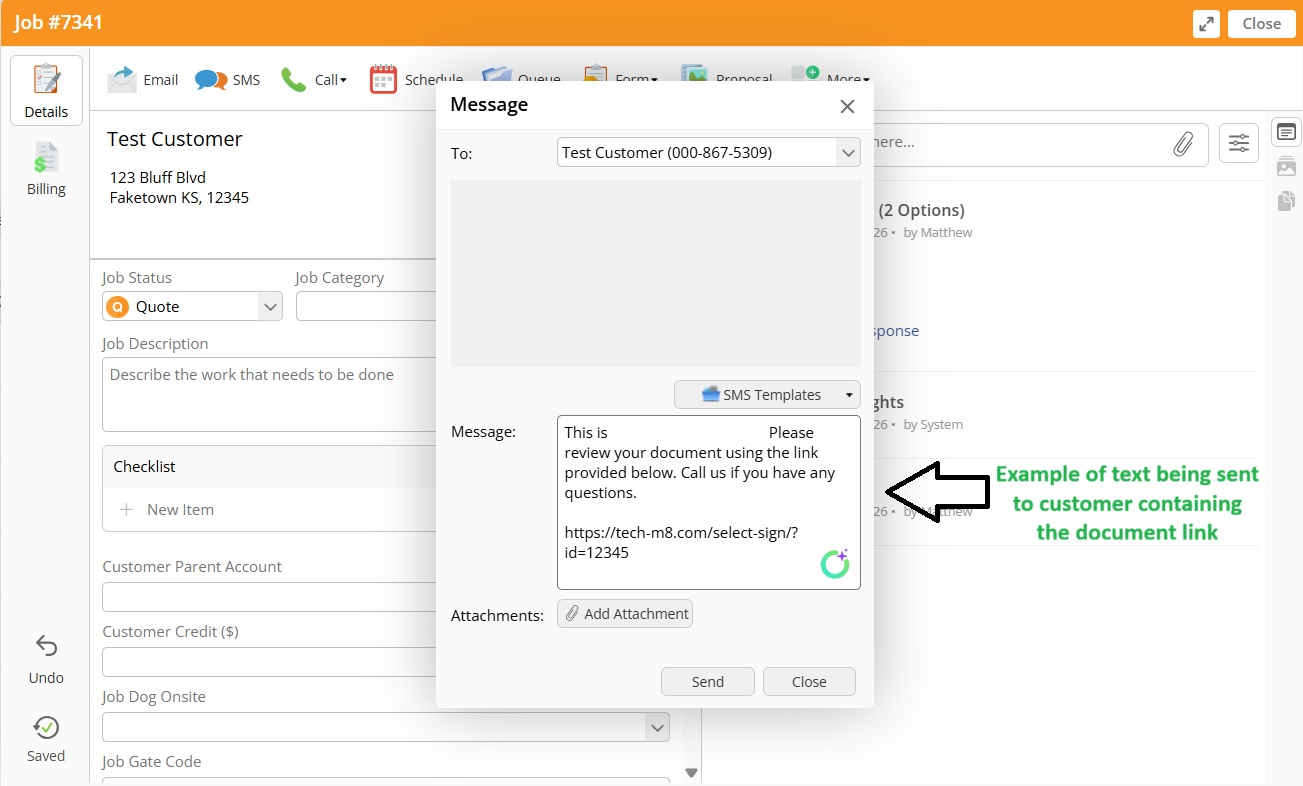 Step 8 - Send to Customer