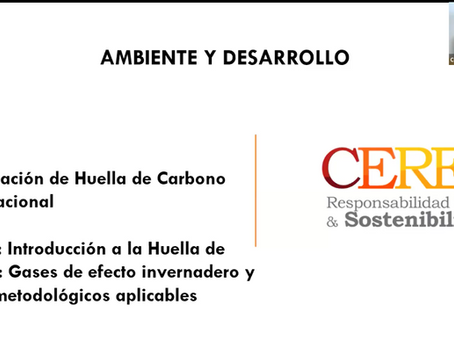 Con el fin de fortalecer las cacidades del sector empresarial frente al cambio climático, CERES dictó un curso de Huella de Carbono