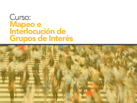 CURSO: Mapeo e Interlocución con Grupos de Interés: