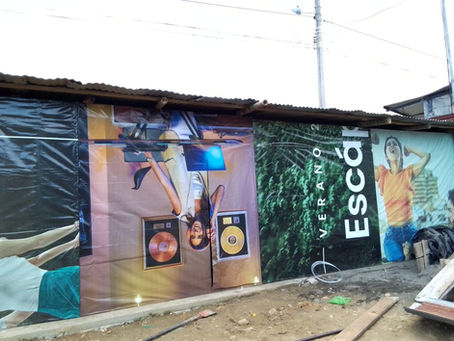 Diners Club Responsabilidad Social lideró la recolección de lonas en desuso para construcción de viviendas emergentes en la provincia de Esmeraldas por el fenómeno del Niño