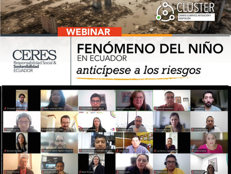 CERES fortaleció la preparación frente al Fenómeno de El Niño en Ecuador con un webinar abierto al público