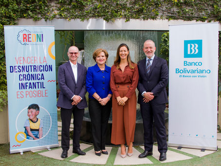 Banco Bolivariano se une a la gestión de Fundación REDNI por el futuro de los niños.