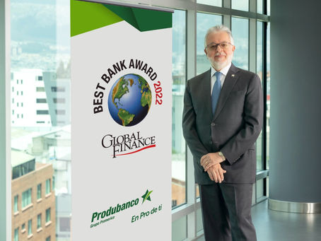 Produbanco recibió el reconocimiento como “Best Bank Ecuador 2022” por 6to año consecutivo