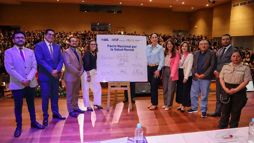 Alianza histórica: Organizaciones del Ecuador junto a la Vicepresidencia firman Pacto Nacional por la Salud Mental