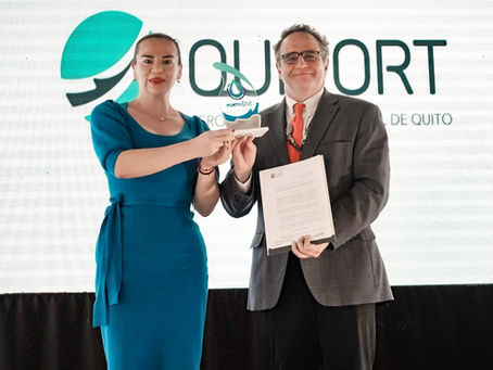 QUIPORT: Gestión hídrica del aeropuerto de Quito, recibe el reconocimiento ‘Punto Azul’ por parte del Ministerio del Ambiente