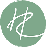 Logo for Heather Robertson Counselling. A green circle with the letters "H" and "R" entwined in white.