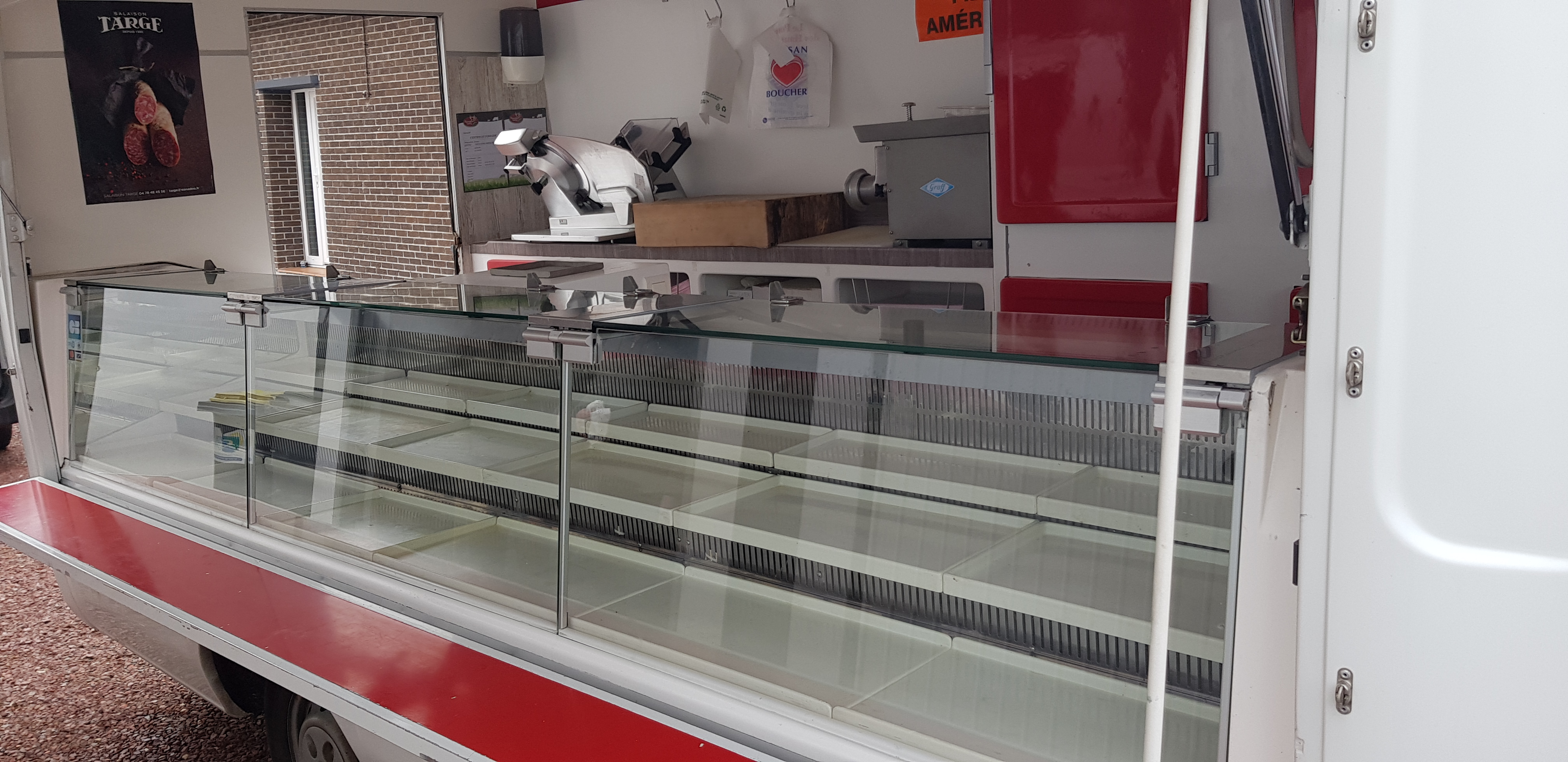 Vitrine de camion ambulant