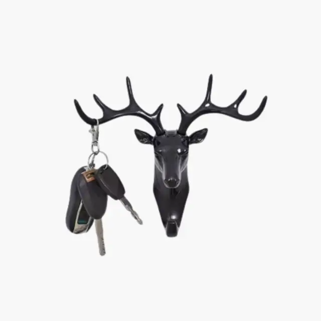 Suporte de Chave em Cervo Vintage – Decoração Exclusiva