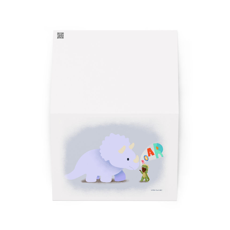 Thumbnail: Dinosaur Greeting card