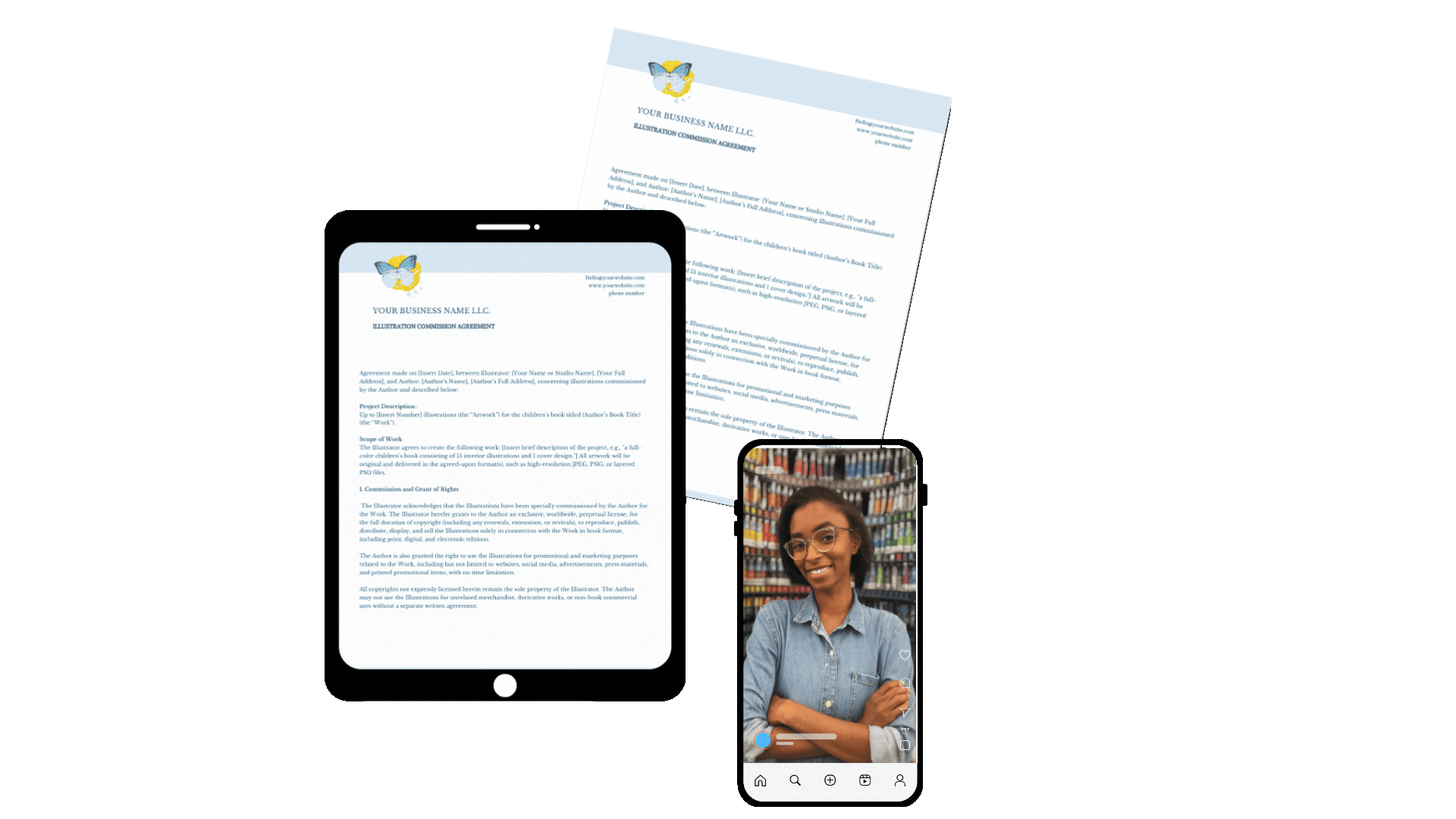 White and Orange Modern Creative Portfolio Presentation (3).gif