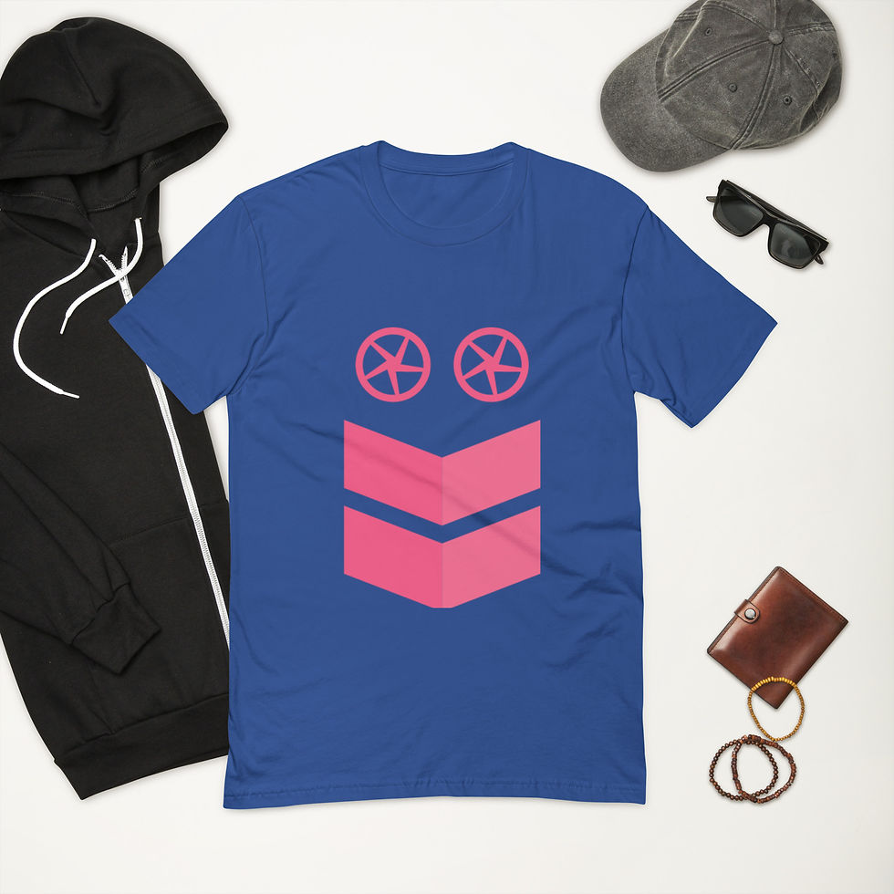 Thumbnail: WARcycle Fitted Short Sleeve T-shirt (Pink Logo)