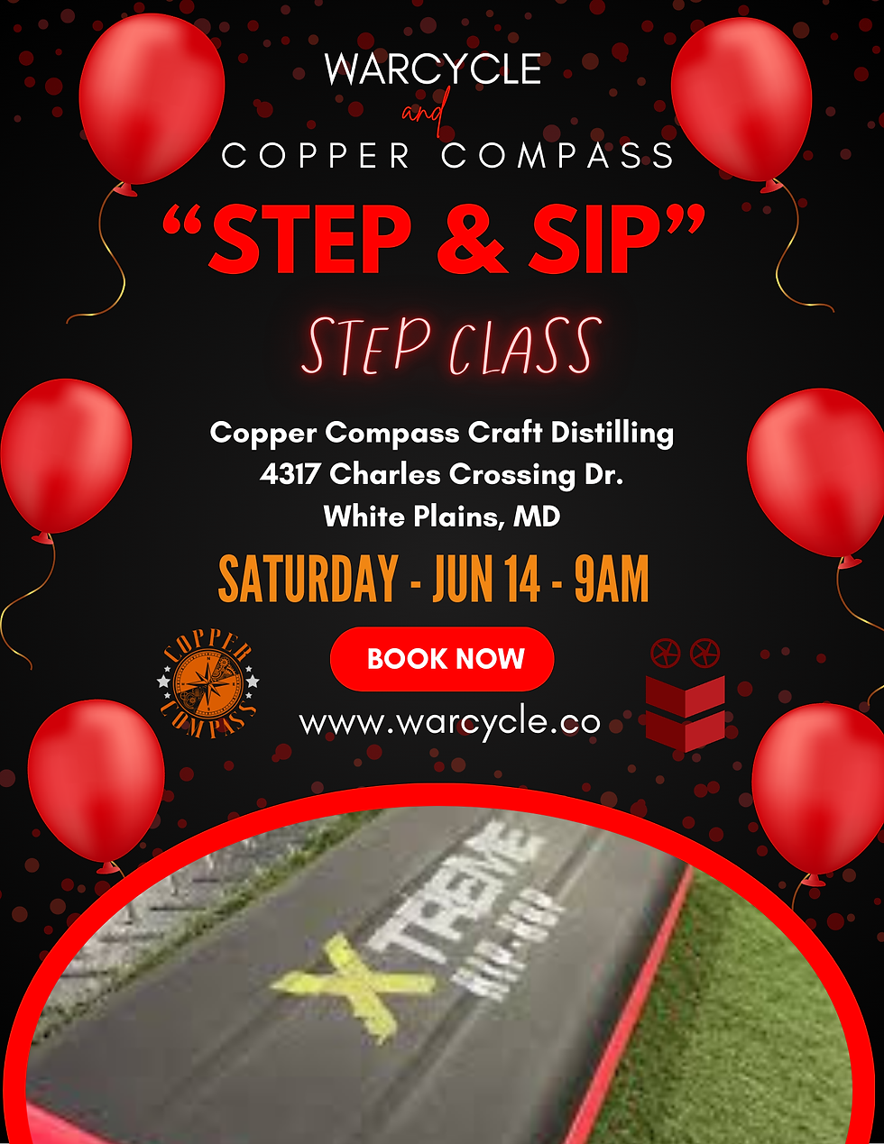 WARcycle - "XTreme Hip-Hop" Step and Sip - Copper Compass Craft Distilling