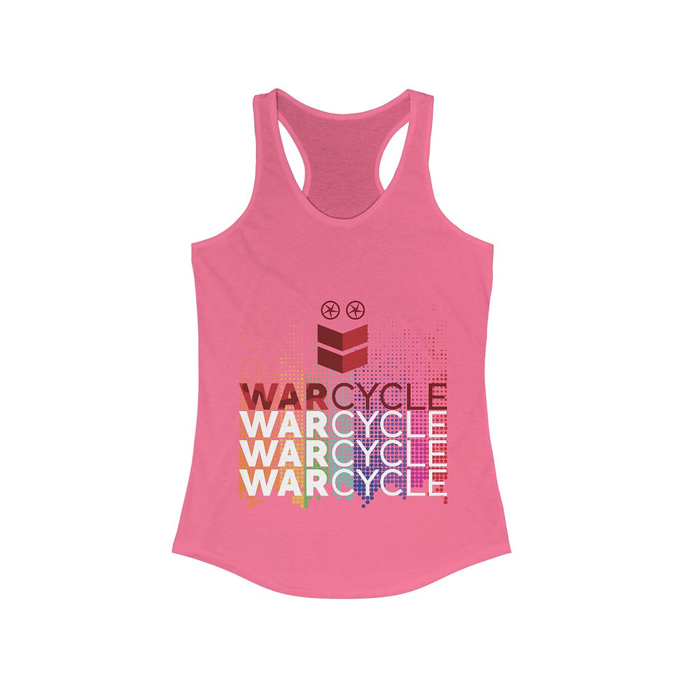 Thumbnail: WARcycle Women's Ideal Racerback Tank (Rainbow Logo)