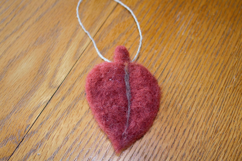 Miniature : feuilles d'automnes feutrées