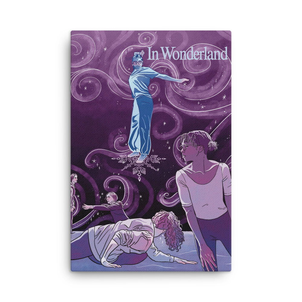 In Wonderland Snowflake Canvas Print