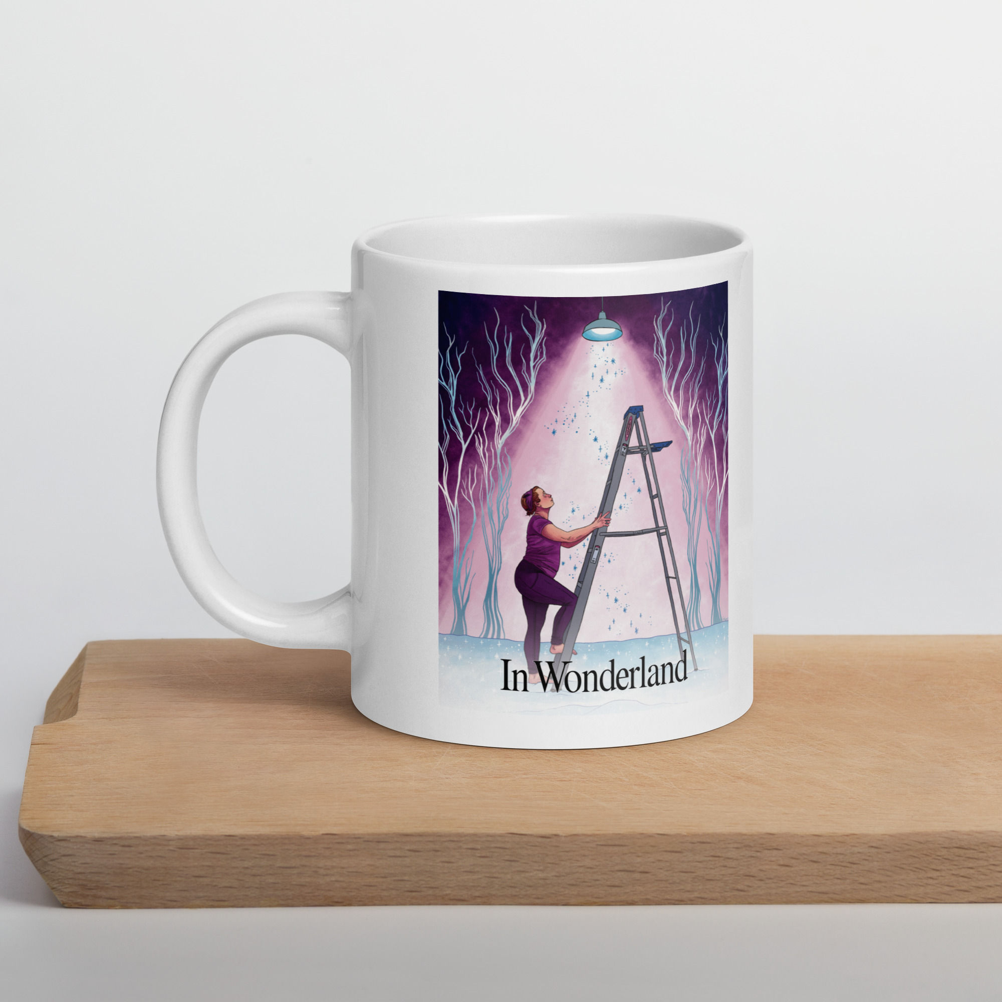 In Wonderland White Glossy Mug
