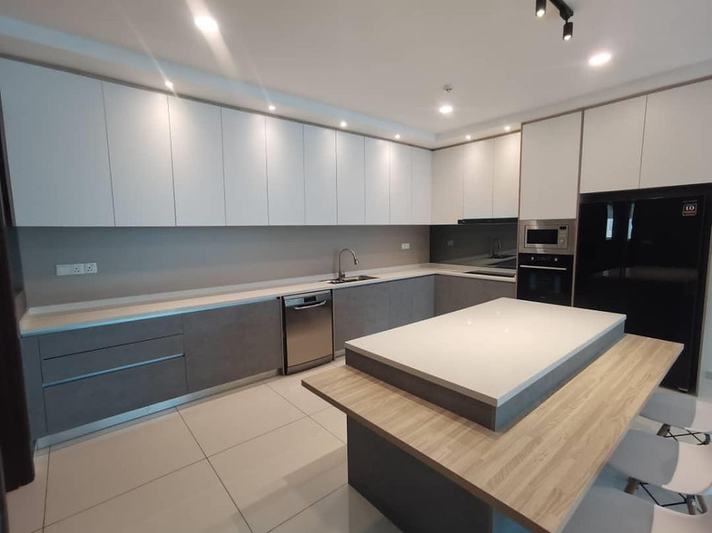 Custom kitchen cabinet project by Beukitch Cabinet in Penang