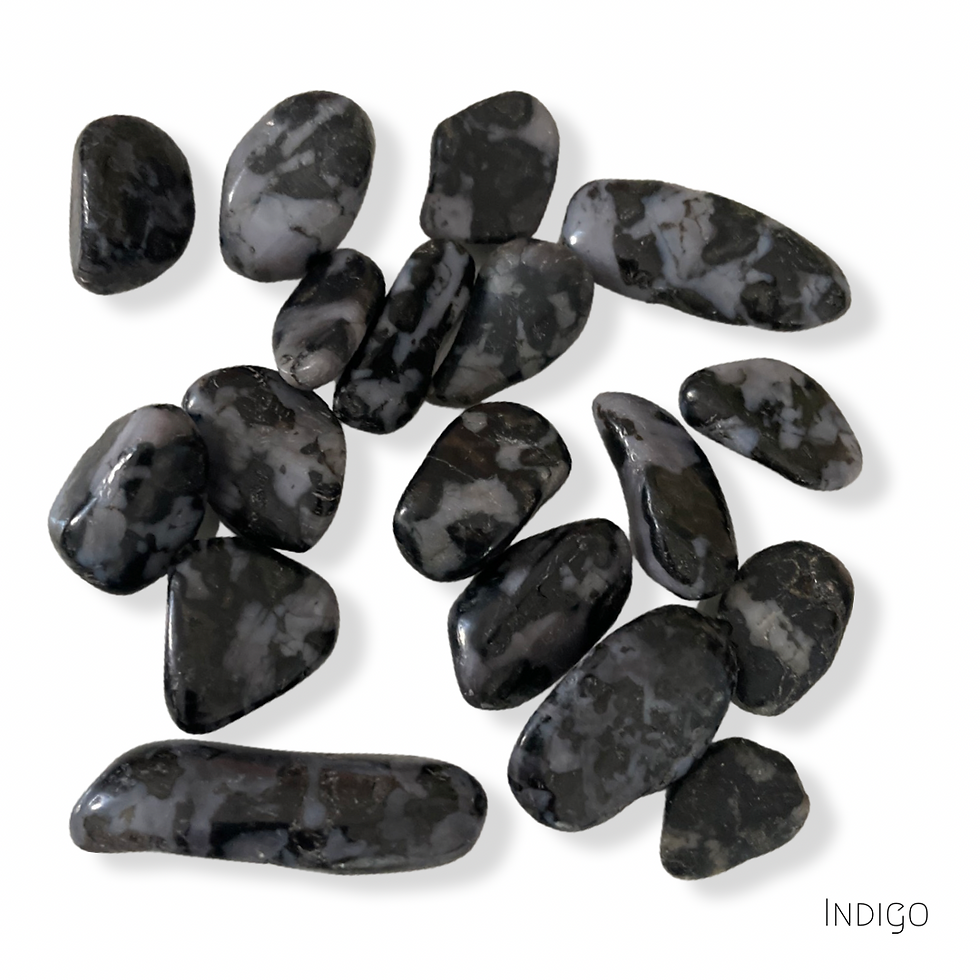 Tumbled Snowflake Obsidian crystal
