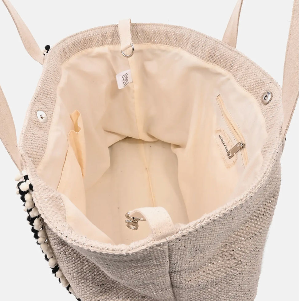 Thumbnail: Golden Glam Hand Beaded Tote