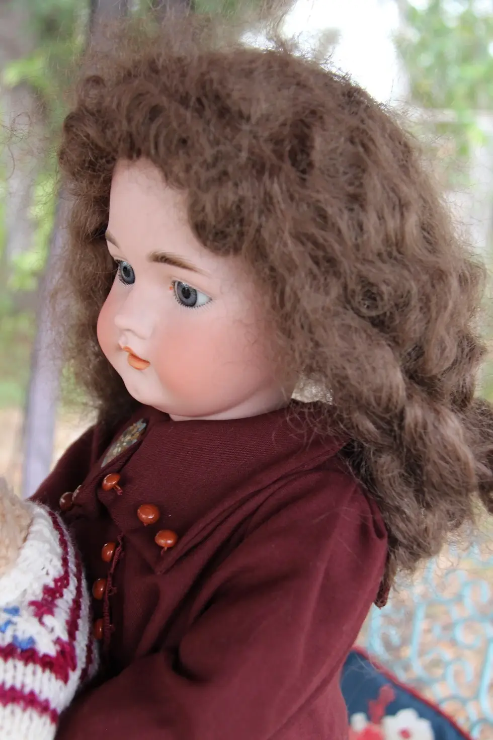 Thumbnail: 27"~Antique German Simon & Halbig 1079 DEP Bisque Doll~stationary glass eyes