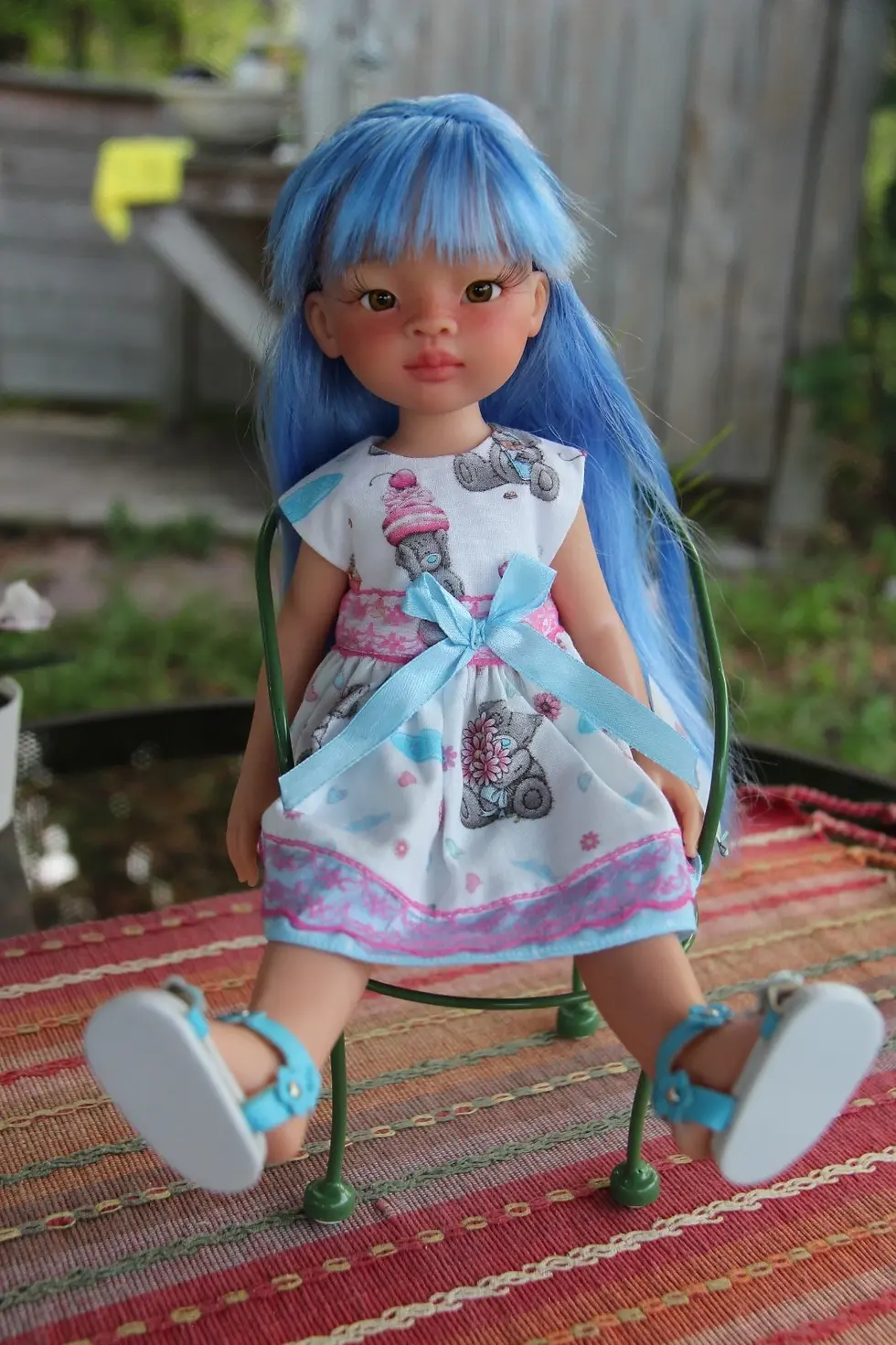 Thumbnail: 13"/32cm~OOAK Paola Reina Doll "Blue" – Artist Custom Doll by iCukla – Blue