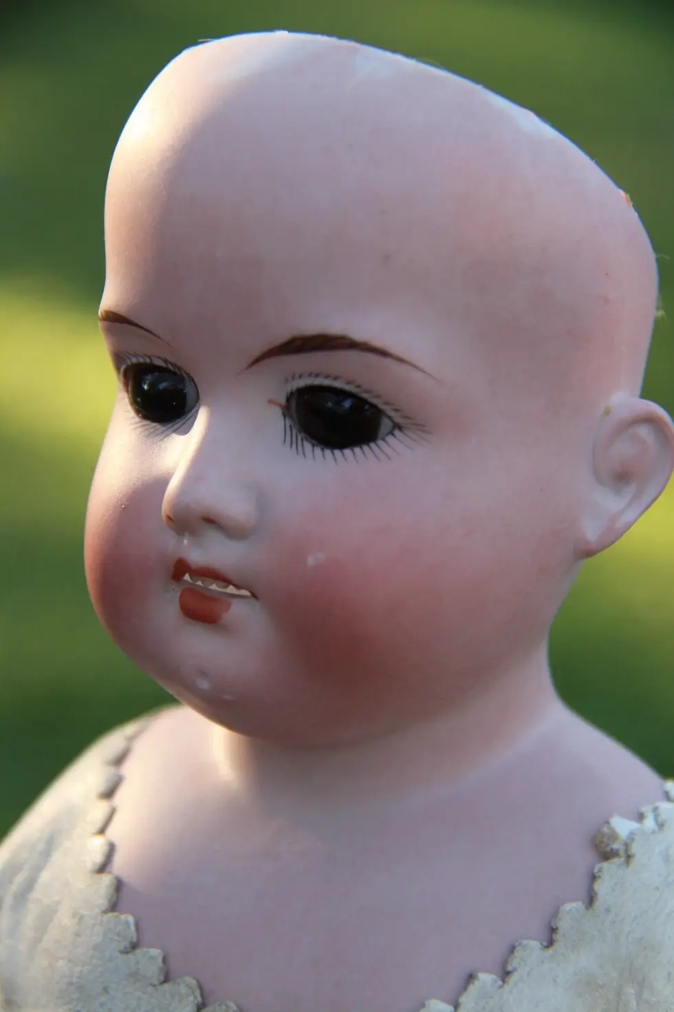 Thumbnail: 17" ADORABLE Antique German Bisque Doll AM 370 "Little Lord Fauntleroy"