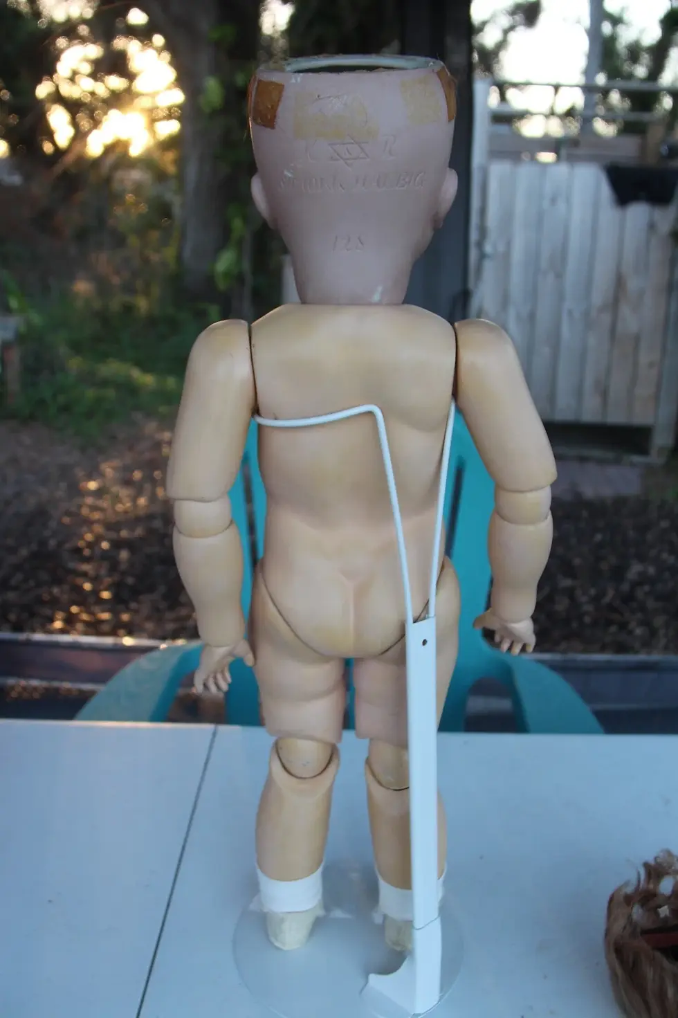 Thumbnail: LARGE German bisque Toddler by Kammer&Reinhardt 28” Marks: K * R/ S & H 128